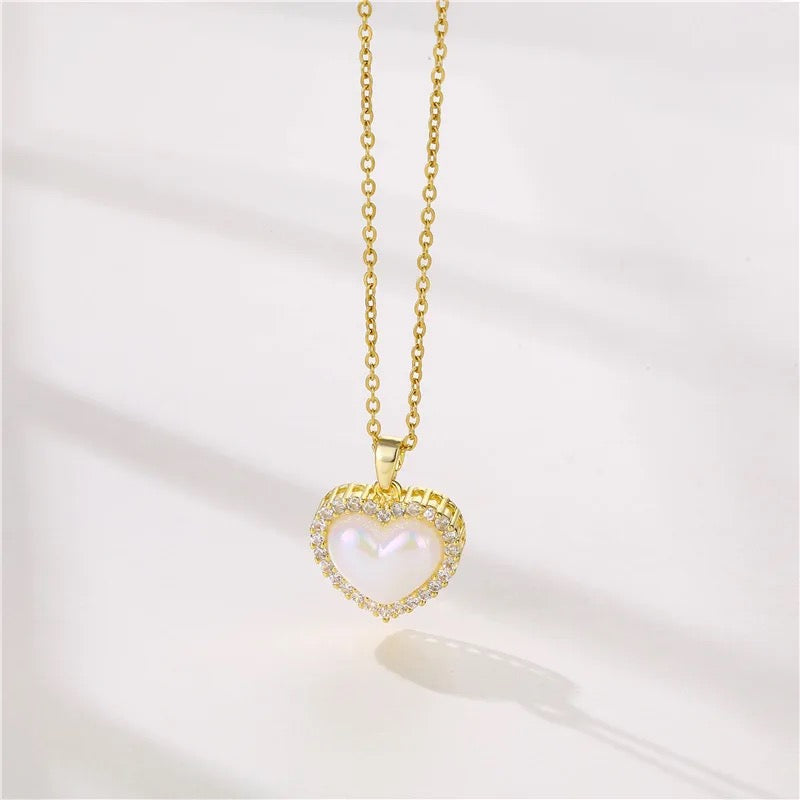 White Heart Pendant