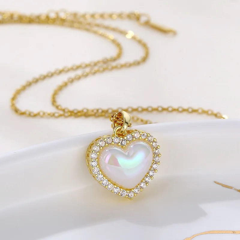 White Heart Pendant